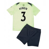 Manchester City Ruben Dias #3 Fotballklær Tredjedraktsett Barn 2022-23 Kortermet (+ korte bukser)